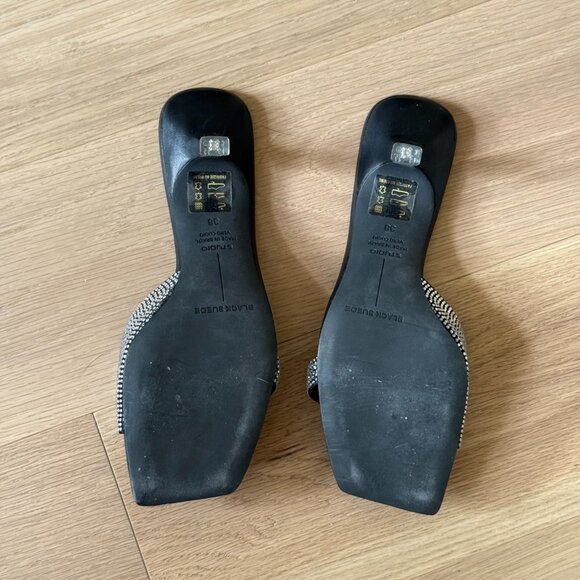 Black suede studio - madison sandal - Picture 4 of 7